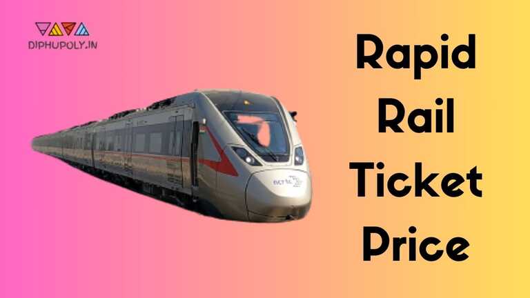 Rapid Rail Ticket Price Rapidx Train Rrts Delhi To Meerut Ticket Booking