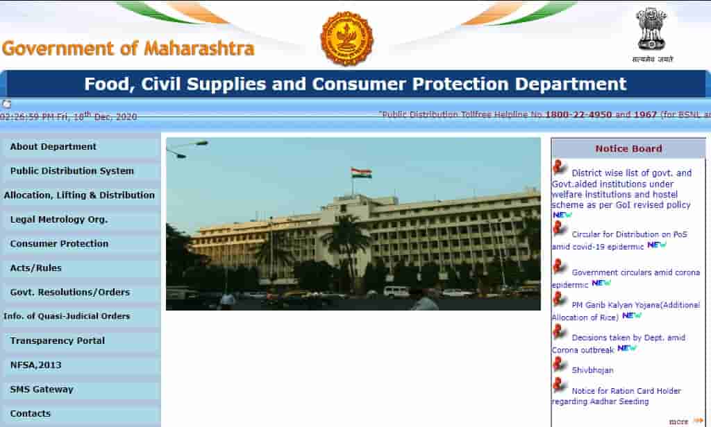 Maharashtra Ration Card List