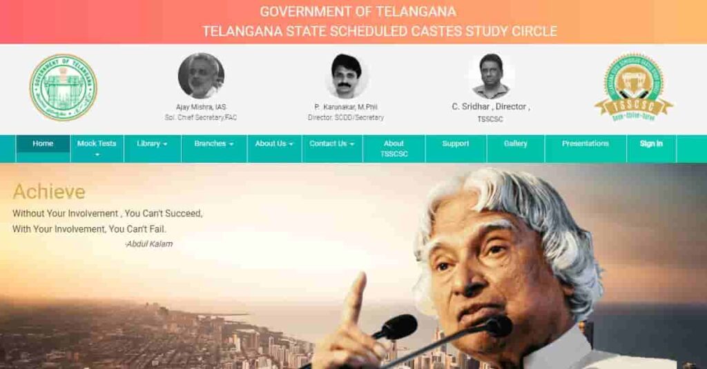 (TS) Telangana Free Coaching Scheme 2023 Online BC SI Study Circle Time Table | login