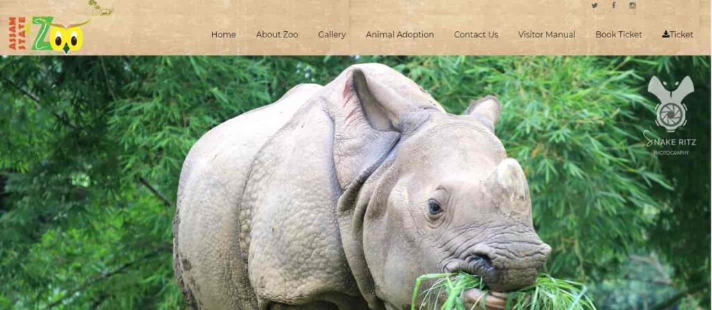 Assam State Zoo Guwahati Ticket Booking