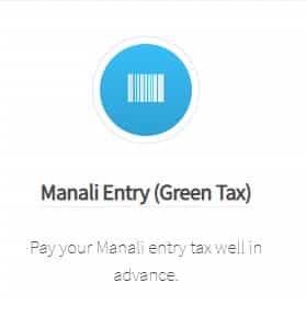 Manali Entry (Green Tax) Online