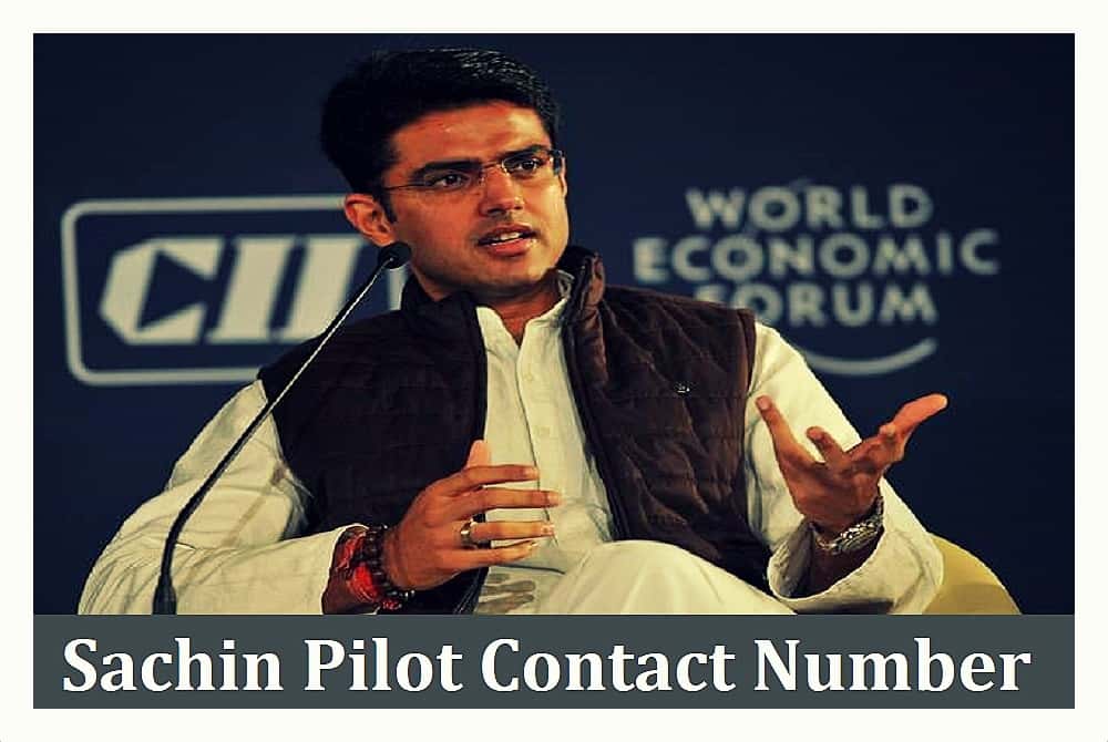 Sachin Pilot Contact Number
