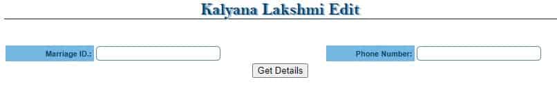 How to Edit Upload Kalyana Laxmi Form