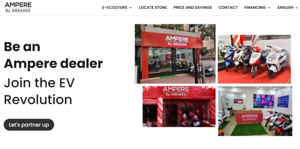 Ampere Electric Scooter Dealership