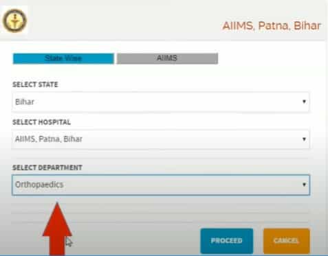 AIIMS Patna OPD Online Appointment Registration | Department List Ors ...