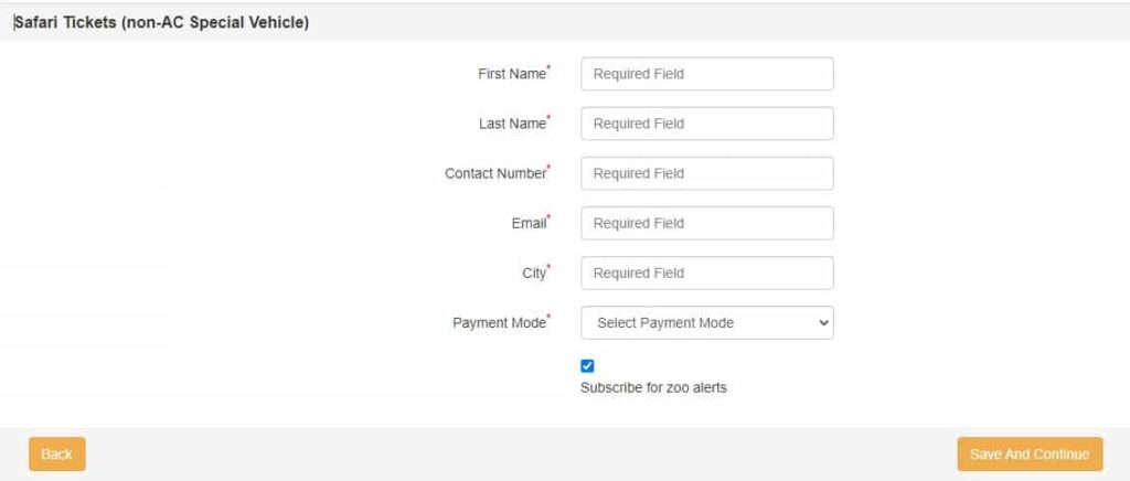 Bannerghatta National Park Ticket payment 6