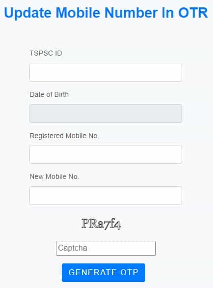 TSPSC OTR Update