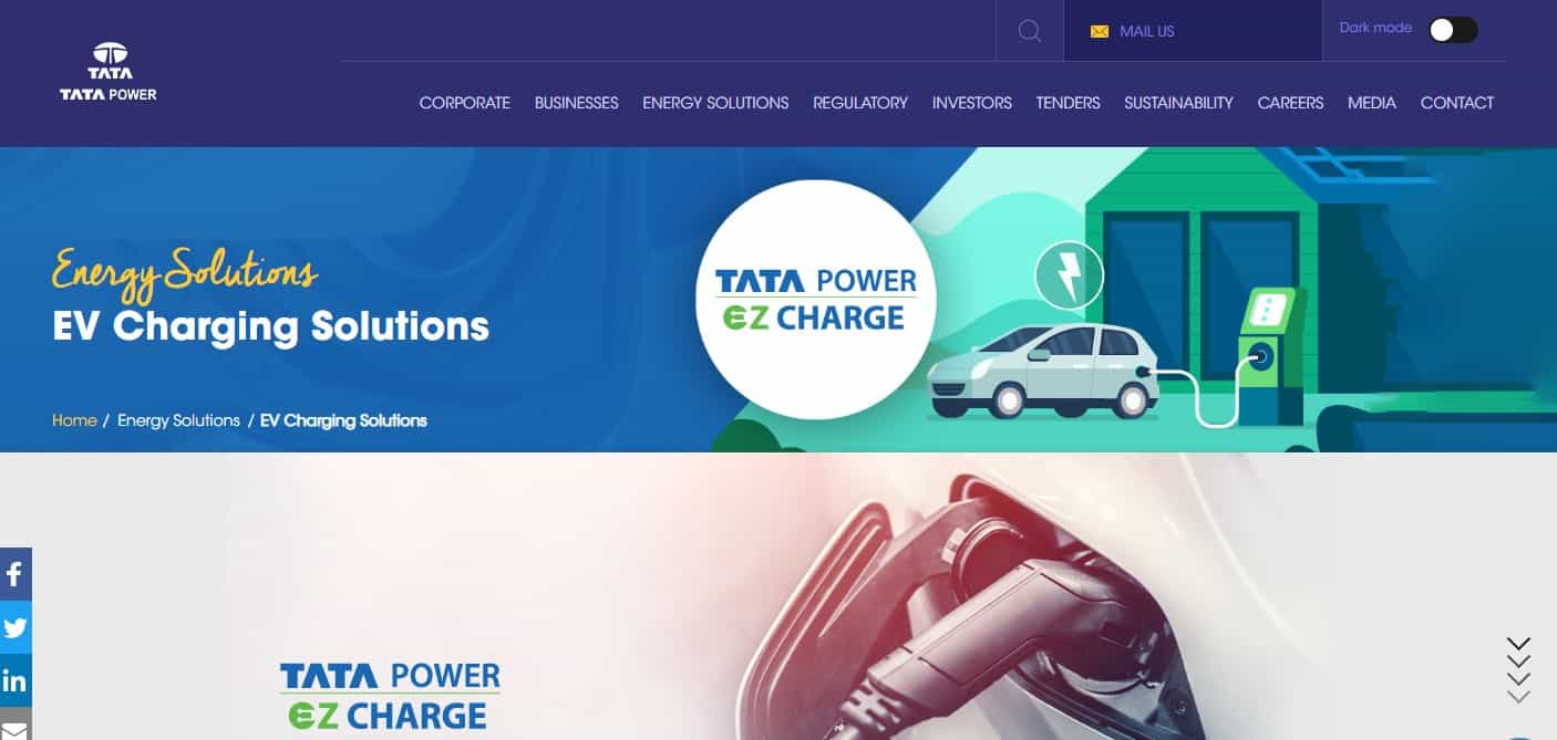 Tata EV Charging Station Franchise In India