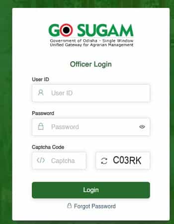 Go Sugam Odisha Login