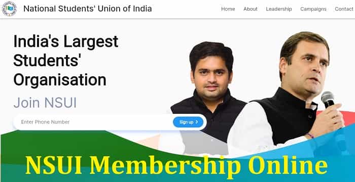 Join NSUI Membership Online