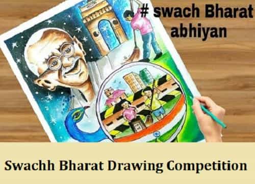 swachh bharat drawing