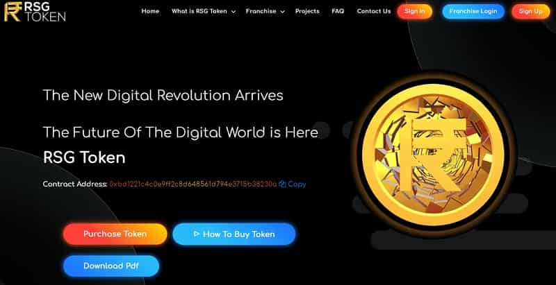 rsgtoken.com Franchise