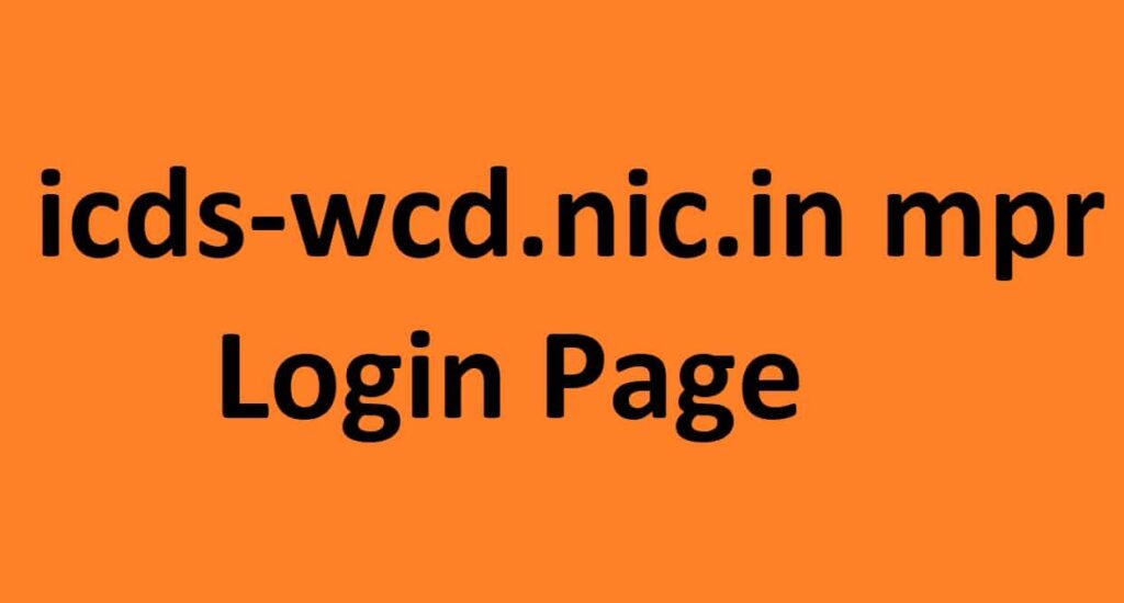 icds-wcd.nic.in mpr Login Page - icds wcd rrs Portal Monthly Progress Report