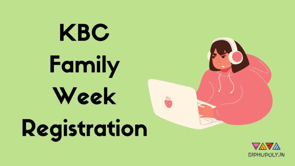 KBC Family Week Registration Form 2024 www.sonyliv.com Special Registration