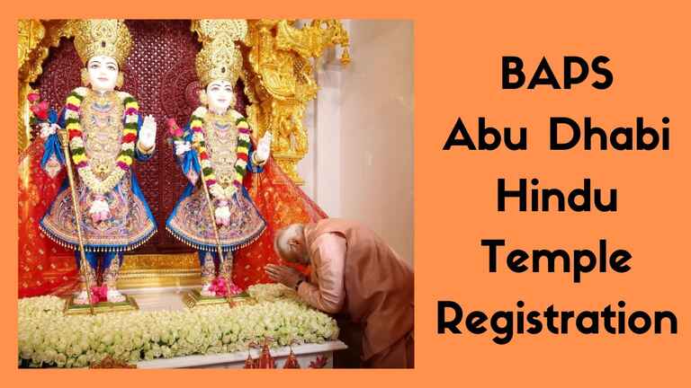 BAPS Abu Dhabi Hindu Temple Pre Booking Online